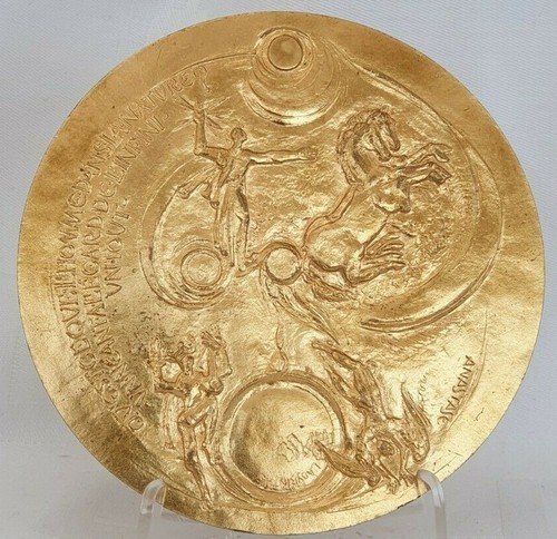 Médaille vœux signée - médaille, vœux,