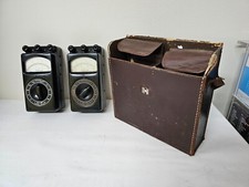 2 Multimètres bakélite avec housse Hartmann & Braun Multavi II années 1930