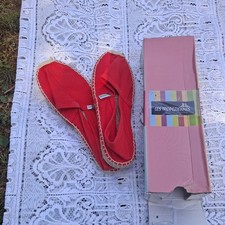 paire de Tropeziennes rouge