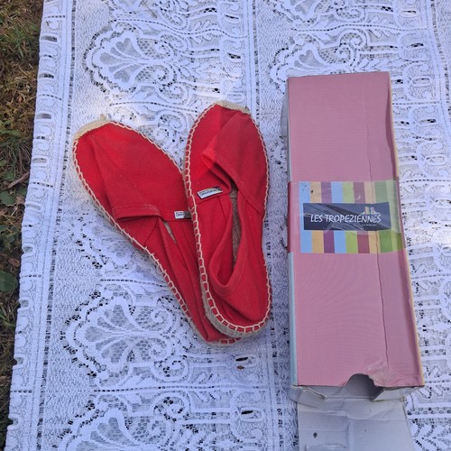 Paire tropeziennes rouge - de,