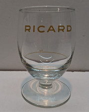 RICARD 1 verre collector écriture jaune durobor trait de dose 2 cl 17 cl rare
