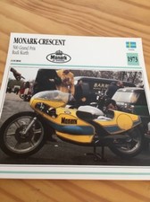 Monark Crescent 500 GP Rudi Kurth 1973 Carte moto Collection Atlas Suède