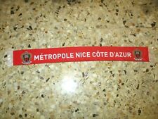 echarpe scarf ancienne OGC NICE METROPOLE COTE D AZUR supporters nissa ultras