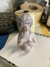 ANCIENNE DEMI FIGURINE OLD VINTAGE HALF DOLL HALB PUPPE PORCELAINE PORZELLAN