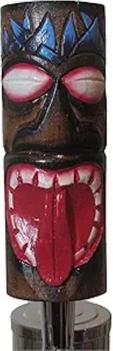 Tiki hand carved wooden beer - carved,