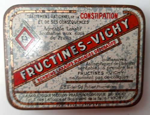 Boite metal ancienne vide - boite,