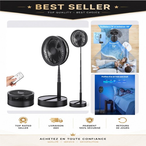Ventilateur sur pied oscillant - sur,