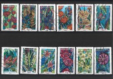 Serie complète 12 timbres 2016 Fleurs à foison Oblitérés
