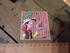 Ancien autocollant BD lucky luke le moniteur 1983 bande dessinée
