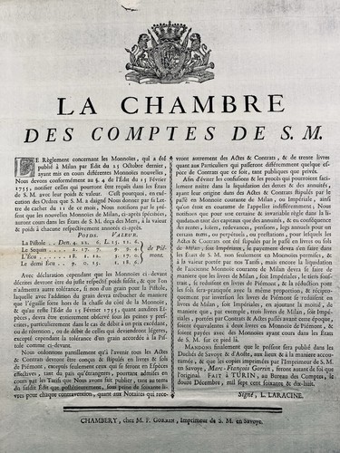 Monnaie savoie 1778 - en, en