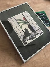 cadre miroir chat noir et