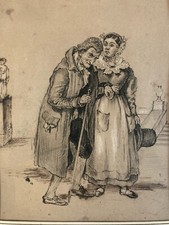 Très Beau Dessin Encre Sur