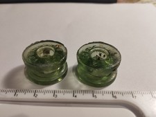 2 isolateurs verre poulies