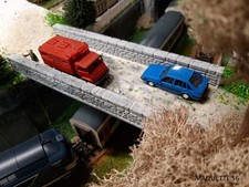 ho grand pont imitation  pierre 1/87 décor train diorama maquette 56 modélisme
