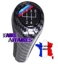 Pommeau levier de vitesse 5 carbone BMW M Série 3 E30 E36 E46 E90 E91 E92 E93