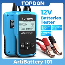 TOPDON AB101 Testeur de batterie 12V Détecteur de batterie Testeur de diagnostic