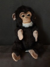 Peluche Bébé singe chimpanzé Tiger Hasbro Avec 3 Piles 18cm Main Pied Tissu 2006