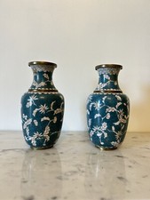 Paire de Vases Chinois Cloisonnés Début XXe Siècle