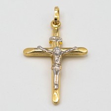 Pendentif en or jaune et blanc