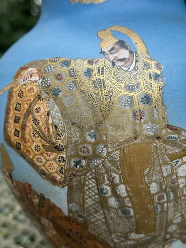 Vase japonais guerriers - vase,