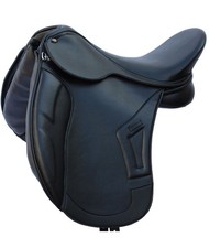 Selle de dressage gagnante en cuir synthétique avec arçon réglable Winner 