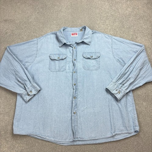 Chemise denim wrangler - denim,