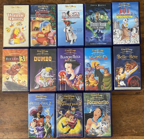 Lot vhs disney boîtiers - 13,