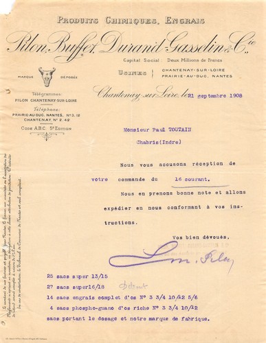 1908 produits chimiques - 1908,