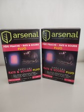 2 BOITES RATICIDE PÂTE FRAÎCHE FLUO RAT ET SOURIS TRES PUISSANT BRODIFACUM 29PPM