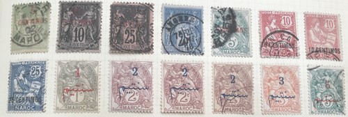 Over stamps early french - 90,