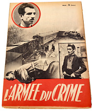 CBR (REF8821) Rare revue l'Armée du Crime Résistance Affiche Rouge FTP MOI