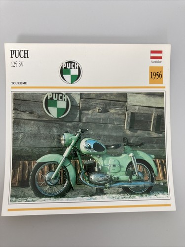 Puch 125 1956 carte moto - 125,
