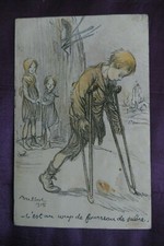 Carte postale Poulbot C'est un coup de fourreau de sabre N°66 Petits français