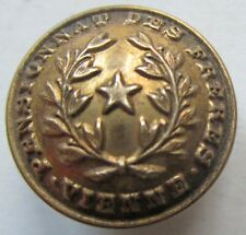 Bouton bombé métal doré 