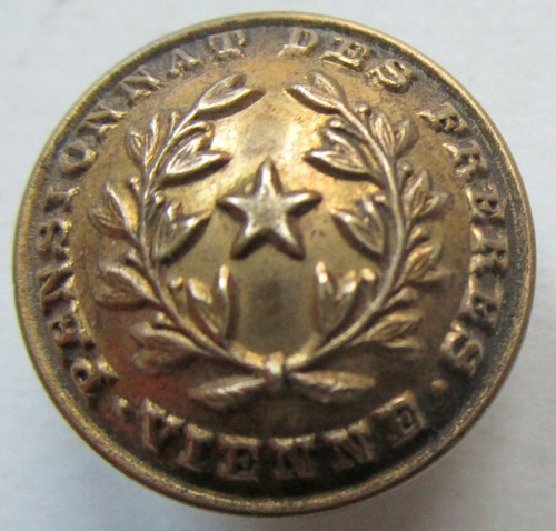 Bouton bombé métal doré - ,