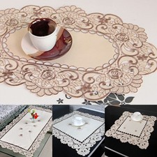 Nappe dentelle satinée
