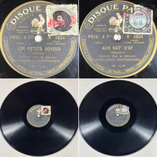 Aristide Bruant : Les petits joyeux / Aux bat' d'af RARE 78 RPM PATHE 4824