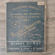 Catalogue Massard Desgouttes 1903 - Chaudière Machine À Vapeur - Fenal Frères