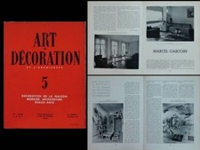 ART ET DECORATION n°5 1937 PERRIAND, GASCOIN, LELEU, MOREUX, ANDRE BOLL