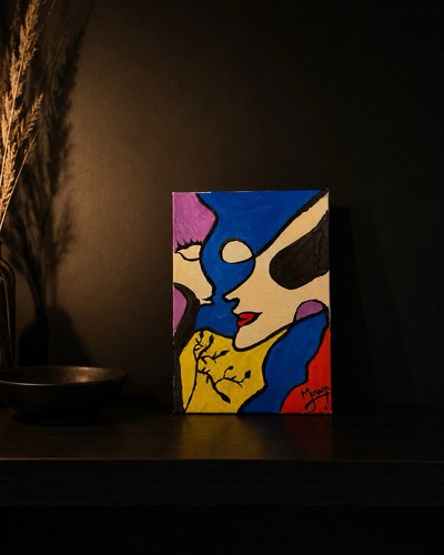 Peinture abstraite portrait