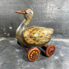 Ancien Jouet à Tirer - Canard