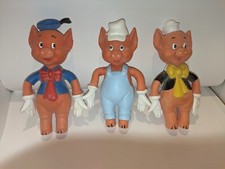 Exinco Cody déposé Figurine Latex Les trois petits cochons Walt Disney Années 60