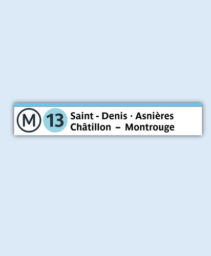 Marque page magnet - marque, métro