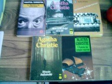 lot 5 livres de poche agatha