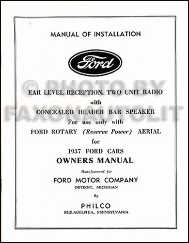 1937 ford radio - ford,