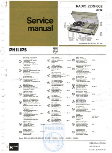 Manuel service philips 22 - manuel,