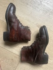 Bottines Anciennes À Lacets