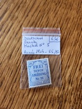 Deutsches REICH Michel N ° 5