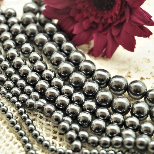 Perles rondes hématite - rondes, en