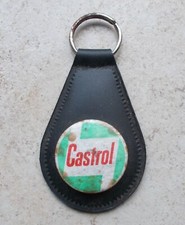 Ancien porte clefs clés vintage huile CASTROL France Garage Petroliana 1960s #1